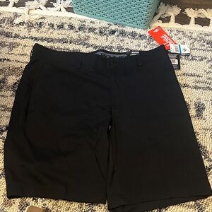 PGA Tour Men's Black Flat Front Shorts